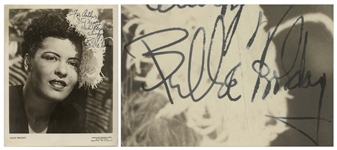 Billie Holiday 8 x 10 Signed Photo